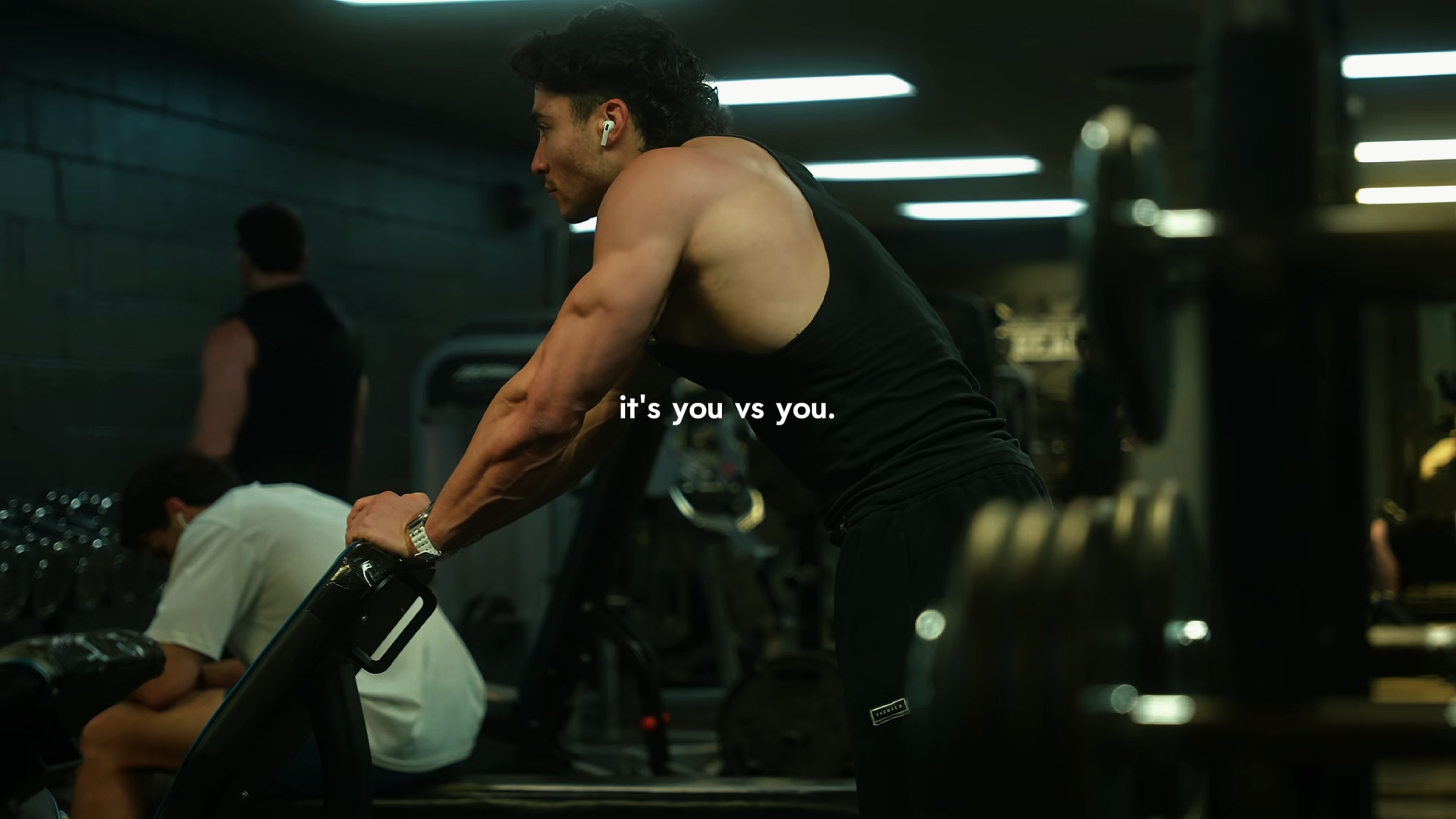it's you vs you.