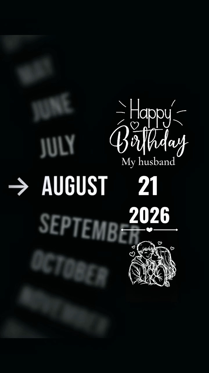 HBD HUSBAND 21 AĞUSTOS