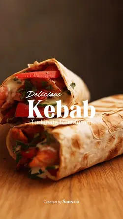 Delicious kebab