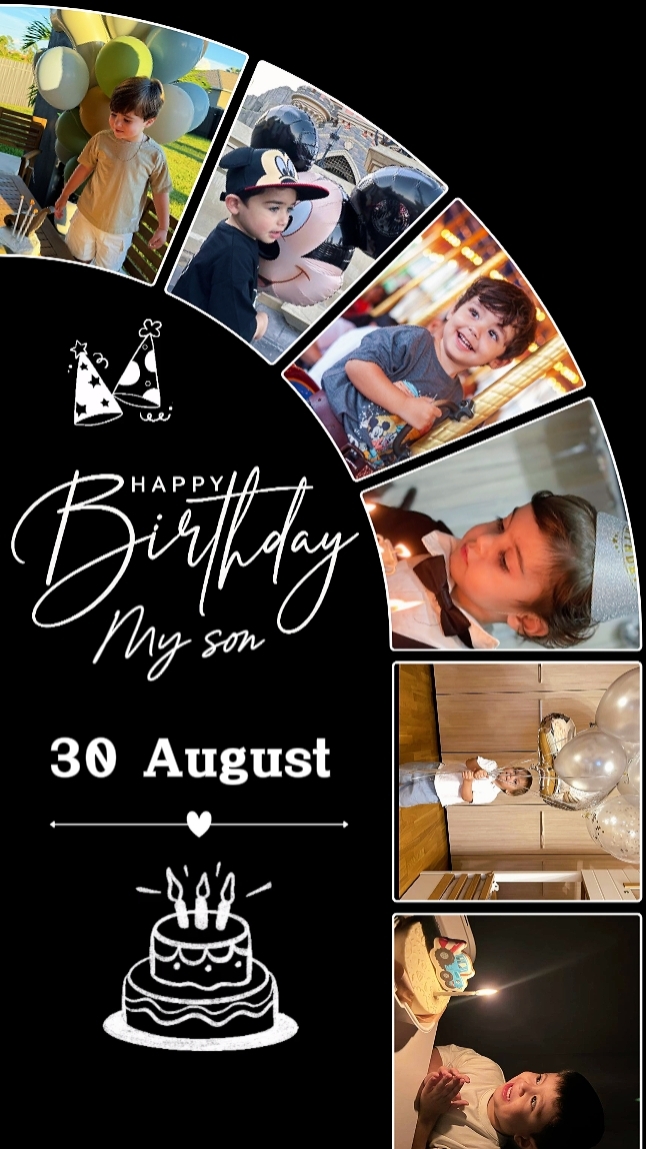 CUMPLEAÑOS HIJO 30 DE AGOSTO