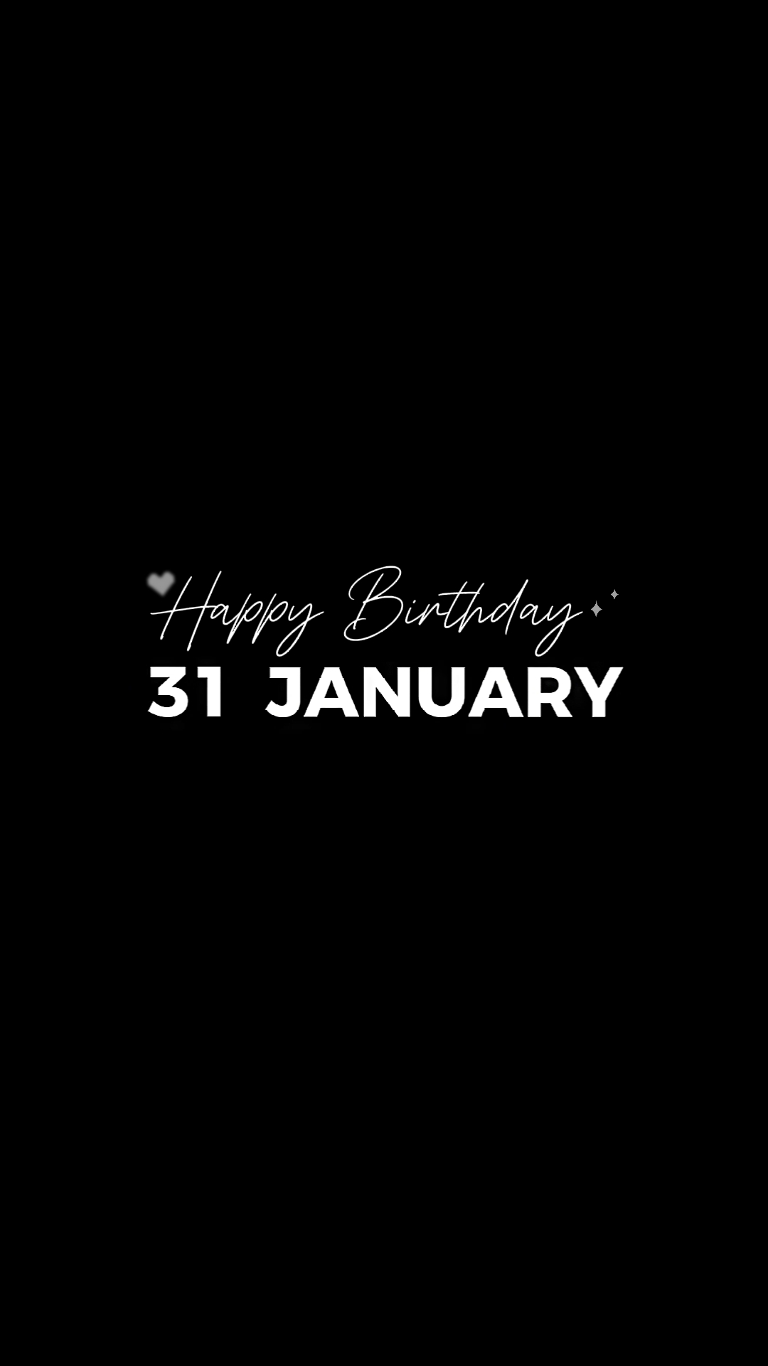 31 JANUARY BIRTHDAY 