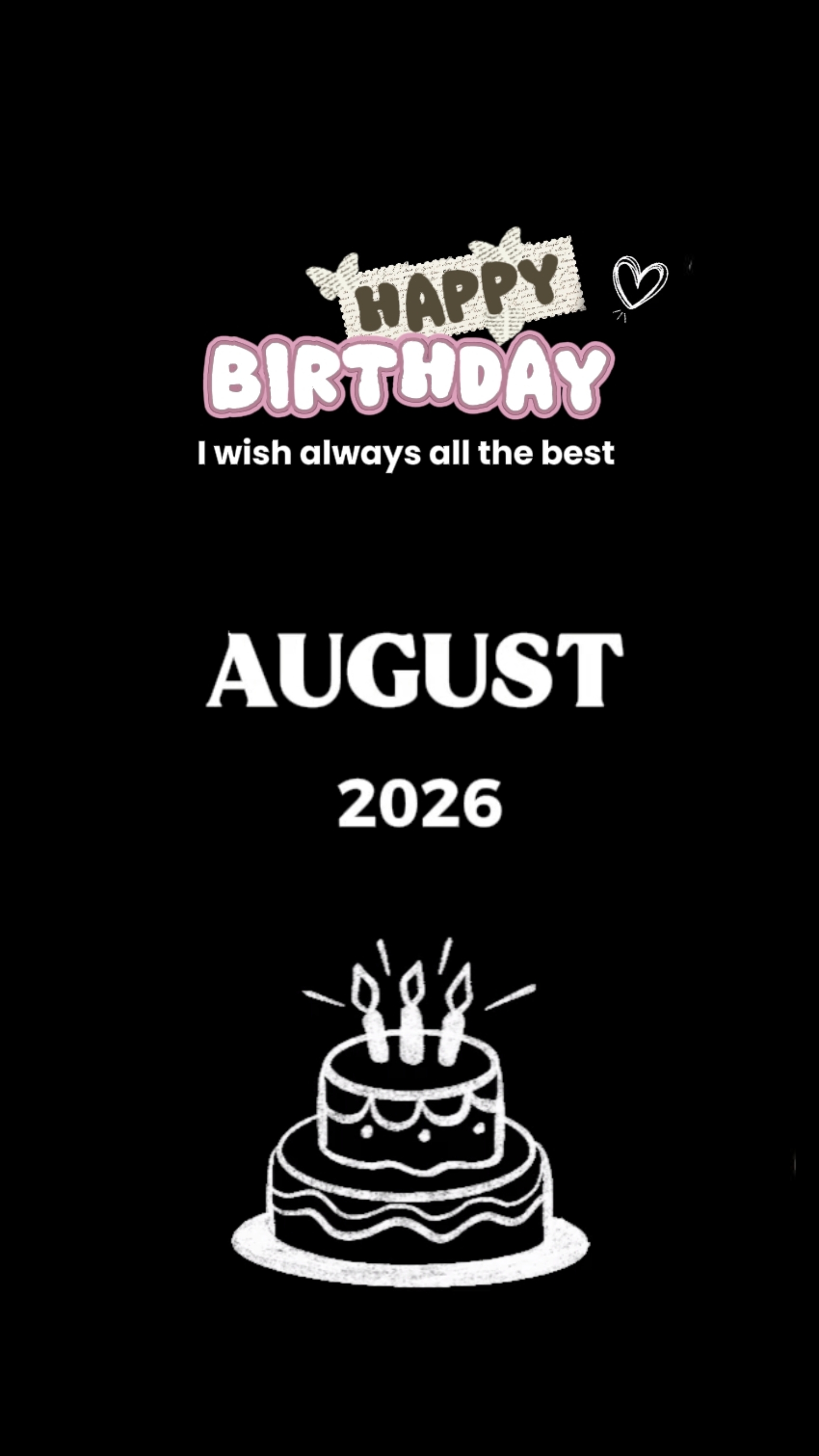 ANIVERSÁRIO DE AGOSTO DE 2026