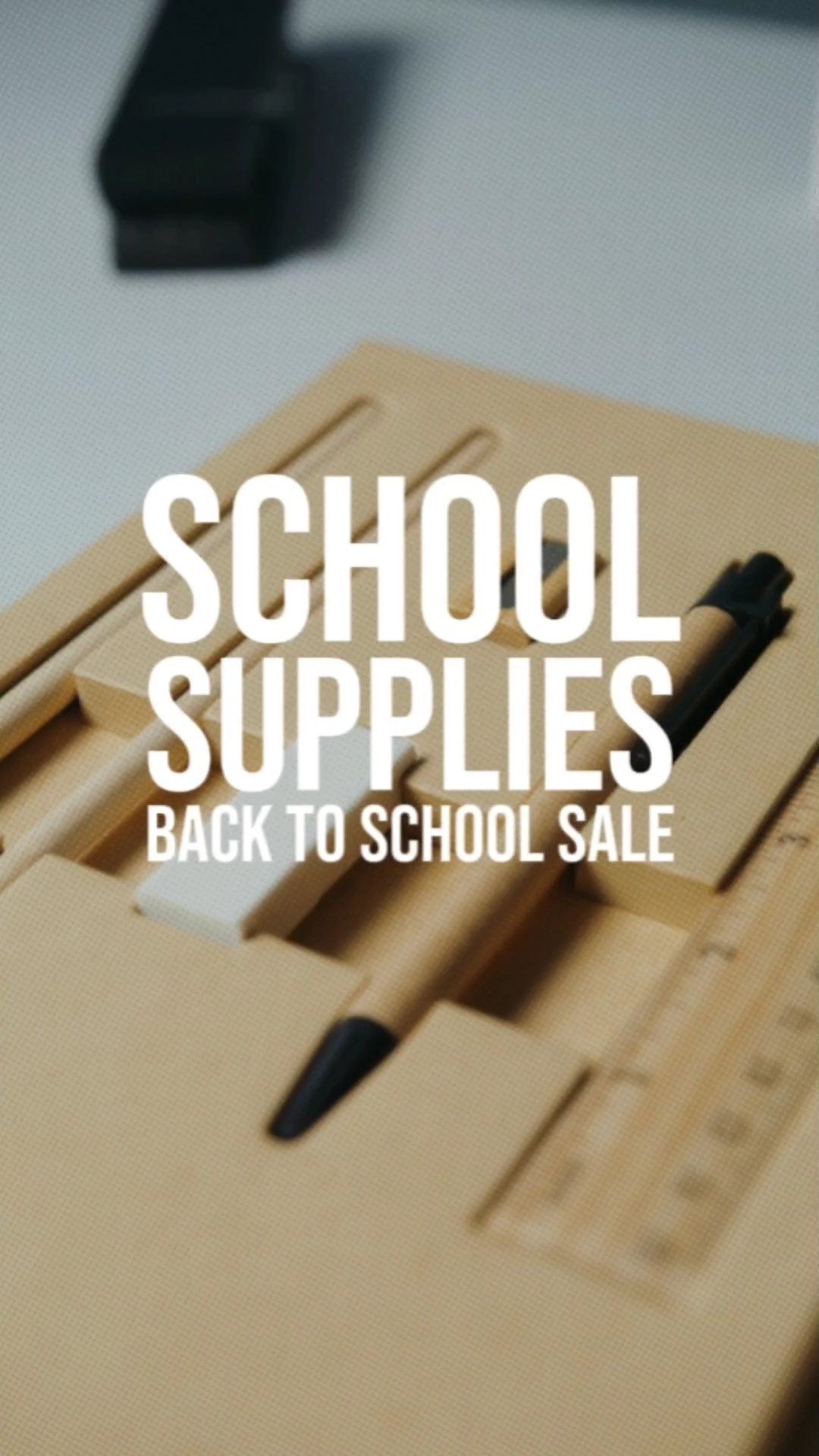 Regreso A Suministros Escolares Venta Educación Y Formación Industria Plantilla de Negocios