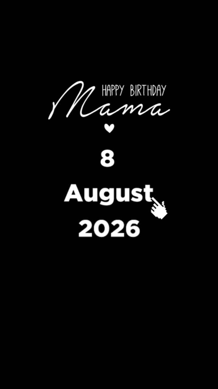 HBD MAMA 8 DE AGOSTO
