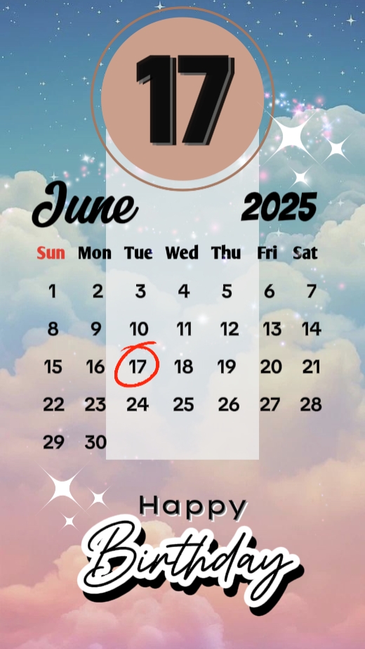 selamat ulang tahun 17 Juni 2025