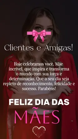 Feliz dia das mães