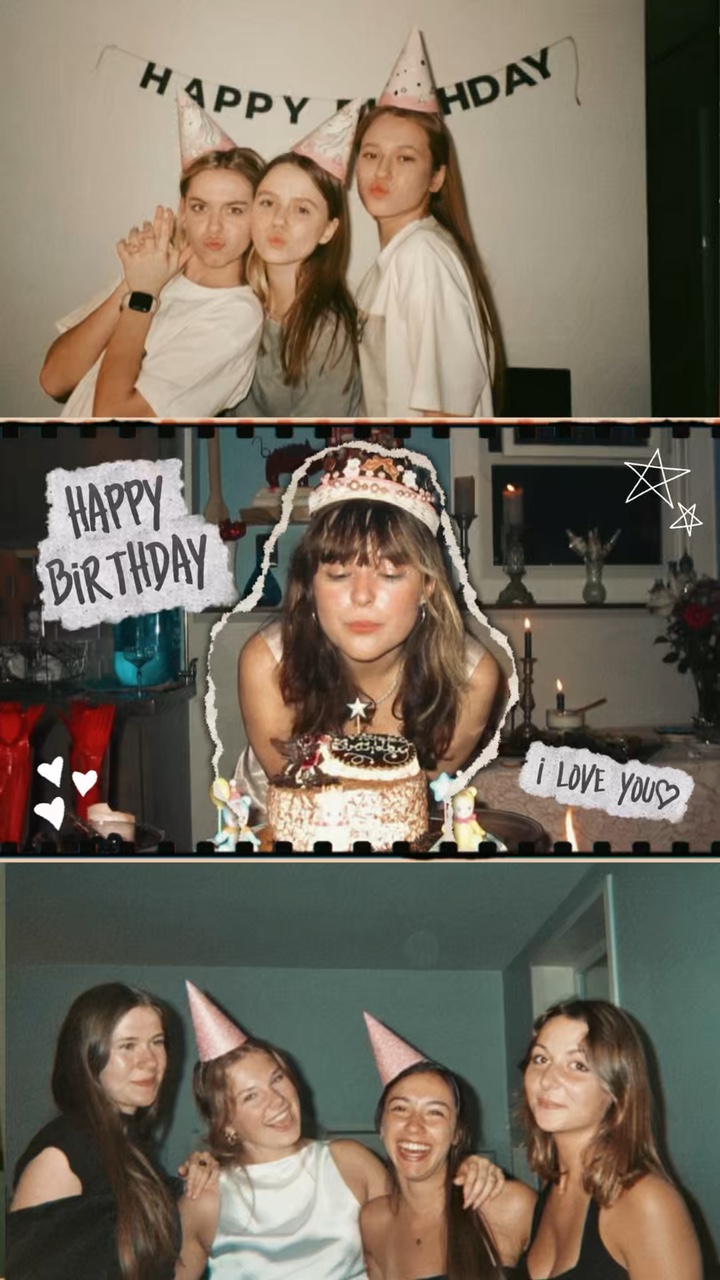 Film diapositive d'anniversaire