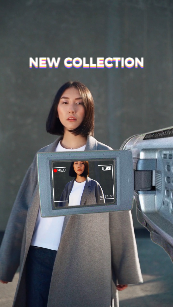 Exibição de produtos de roupas Modelo de anúncios de negócios Estilo TikTok