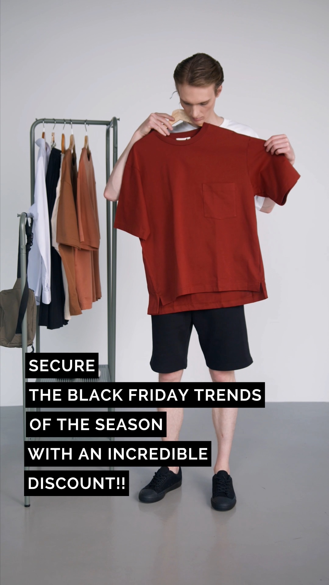 Tampilan Produk Black Friday untuk Pakaian Gaya TT