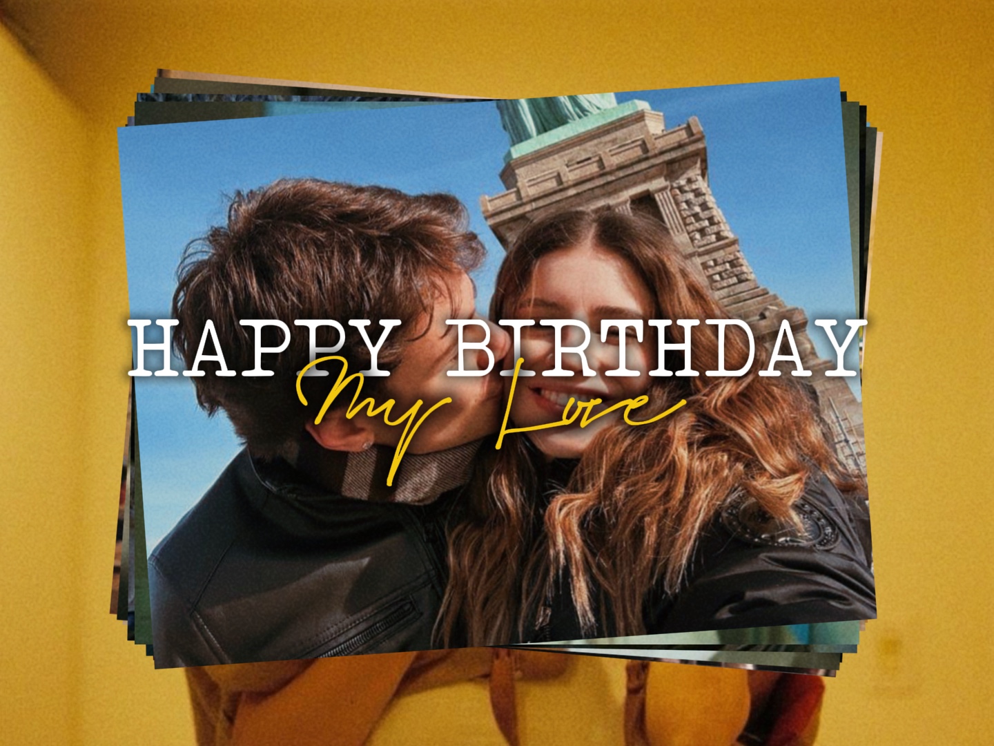 Feliz cumpleaños volcado