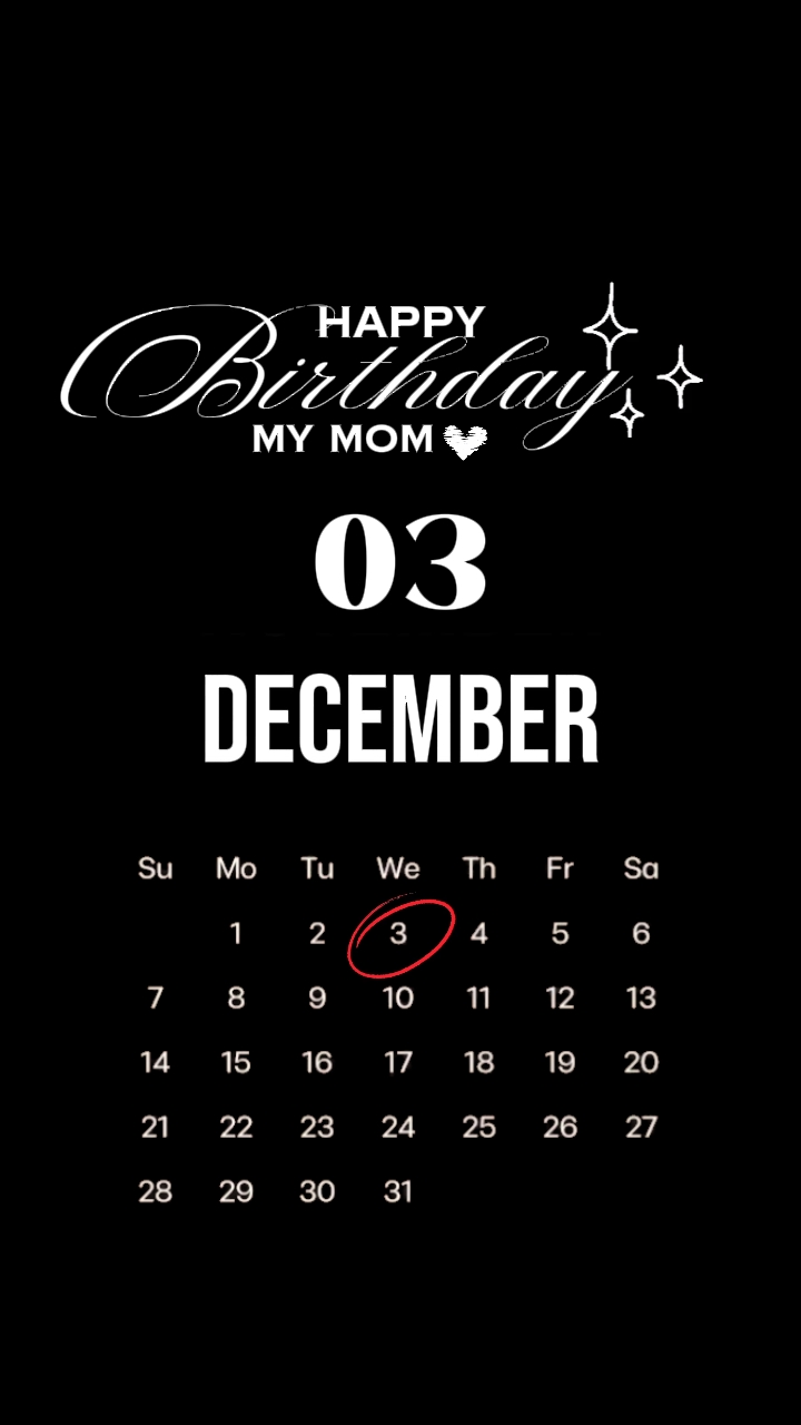 Feliz aniversário mãe