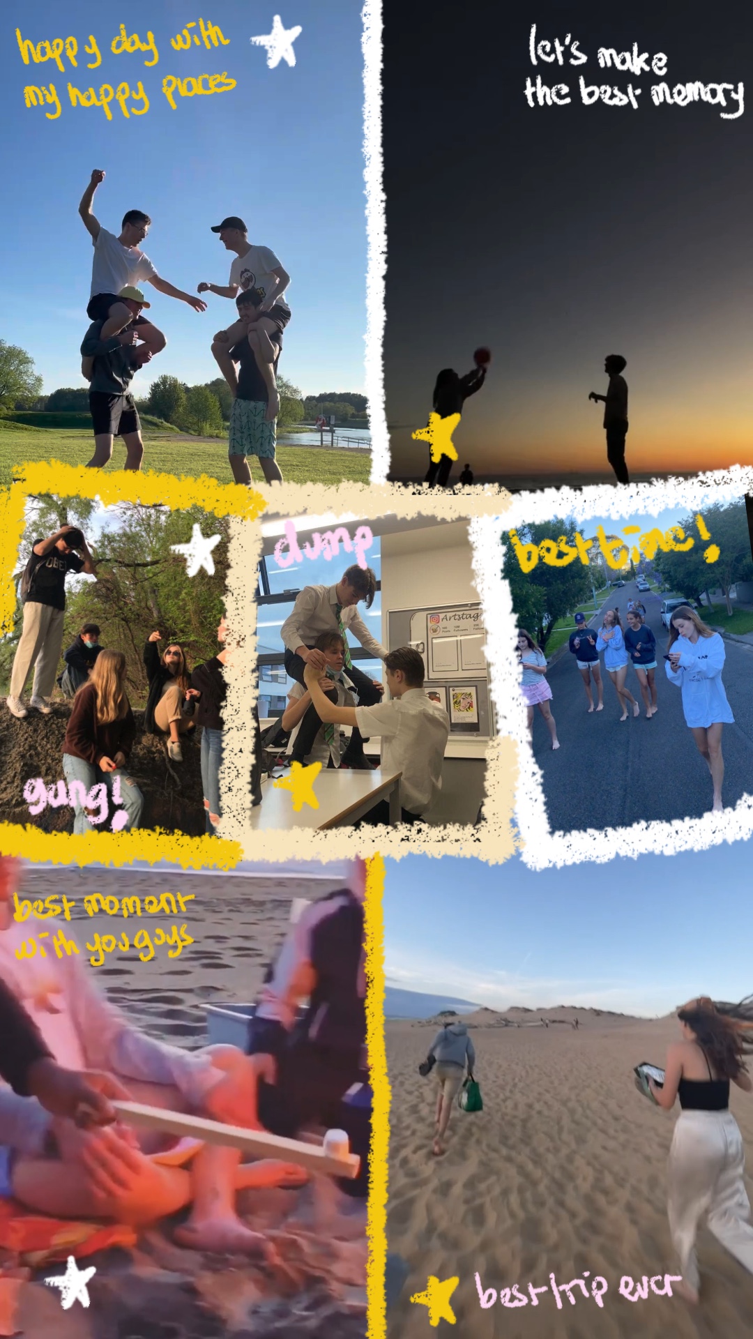 Friend trip collage