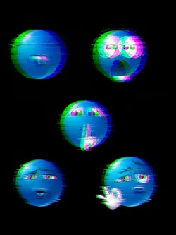 emoji azul 