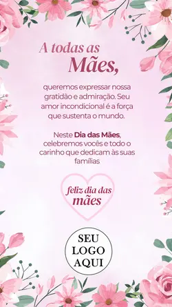 Feliz dia das mães