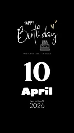 APRIL 10 BIRTHDAY