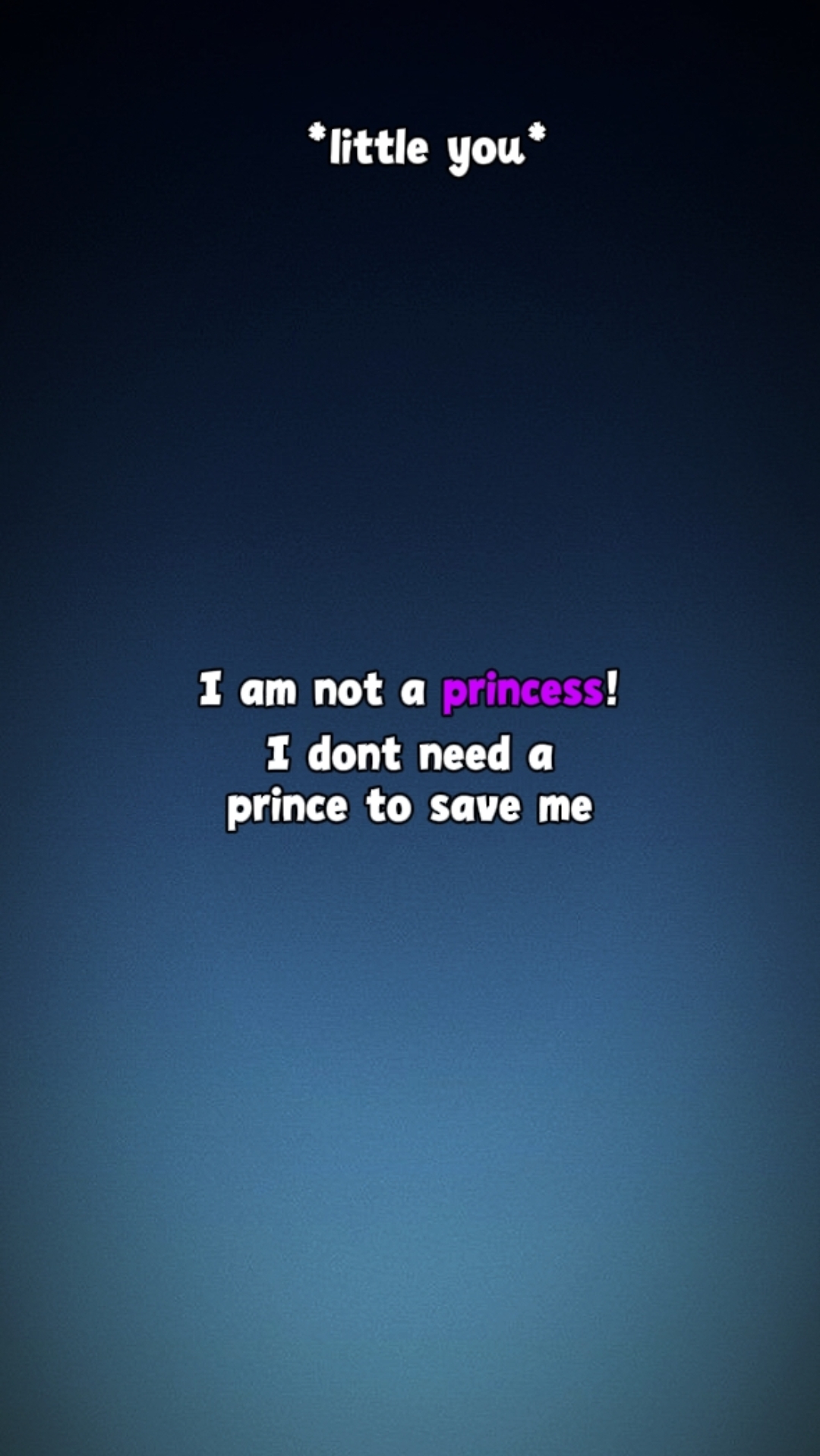 Eu não sou uma princesa