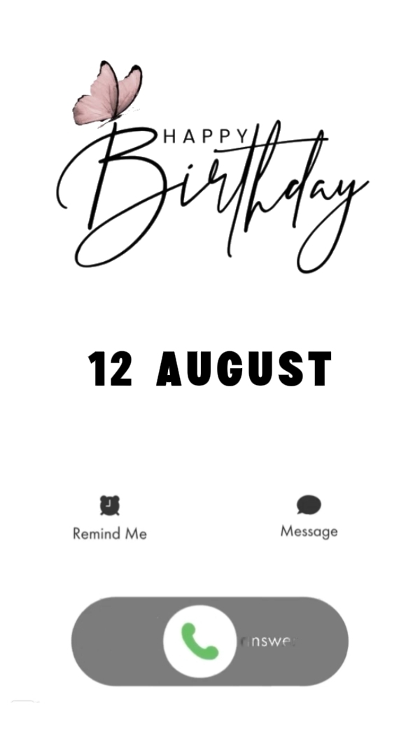 12 de agosto Cumpleaños 