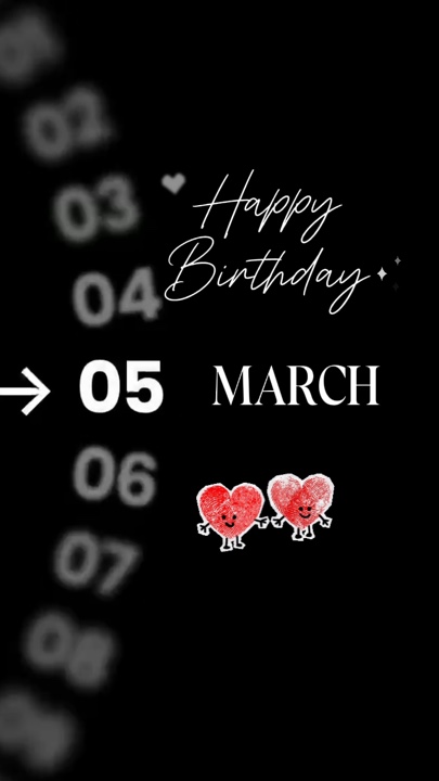 BIRTHDAY 05 MARCH