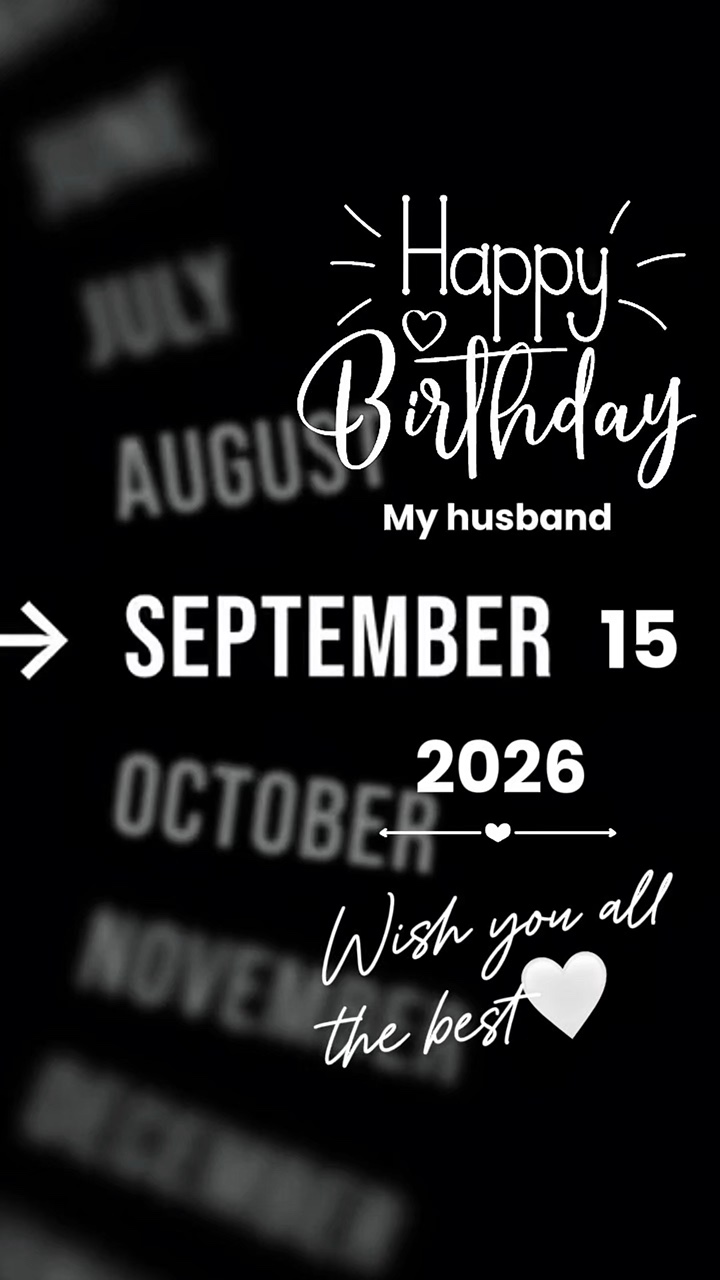 HBD HUSBAND 15 SEPTE