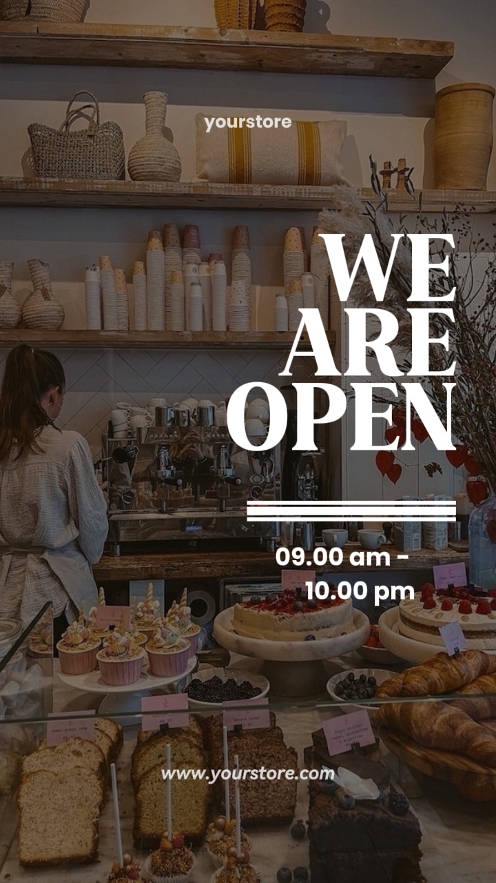 we are open