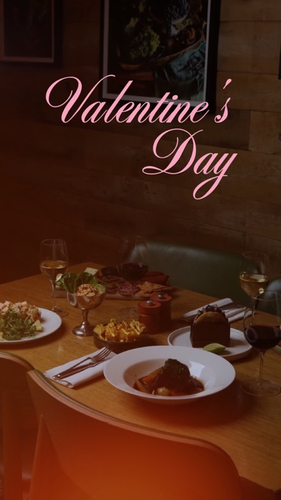 San Valentín yemeği