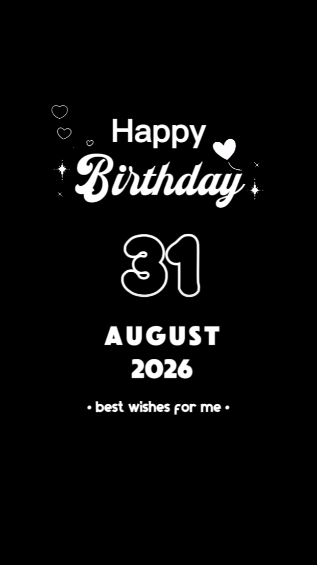 HBD 31 de agosto