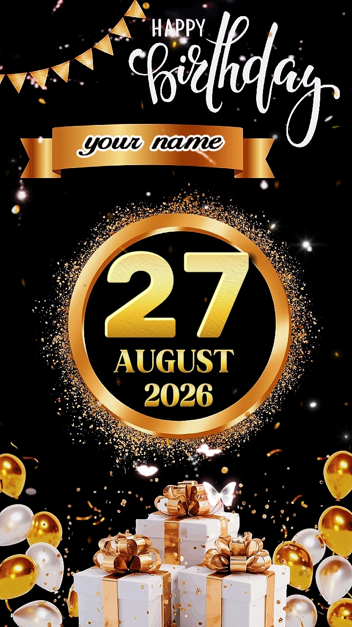 HBD 27 de agosto de 2026