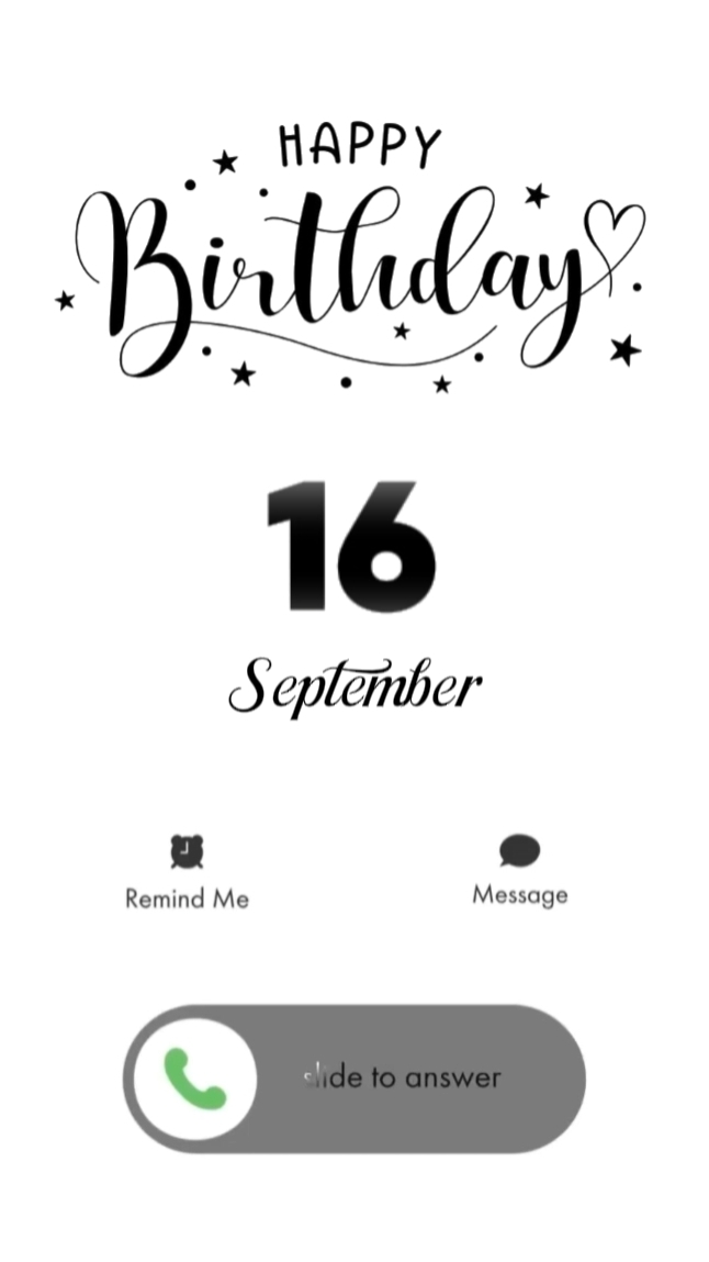 16 September B'day 