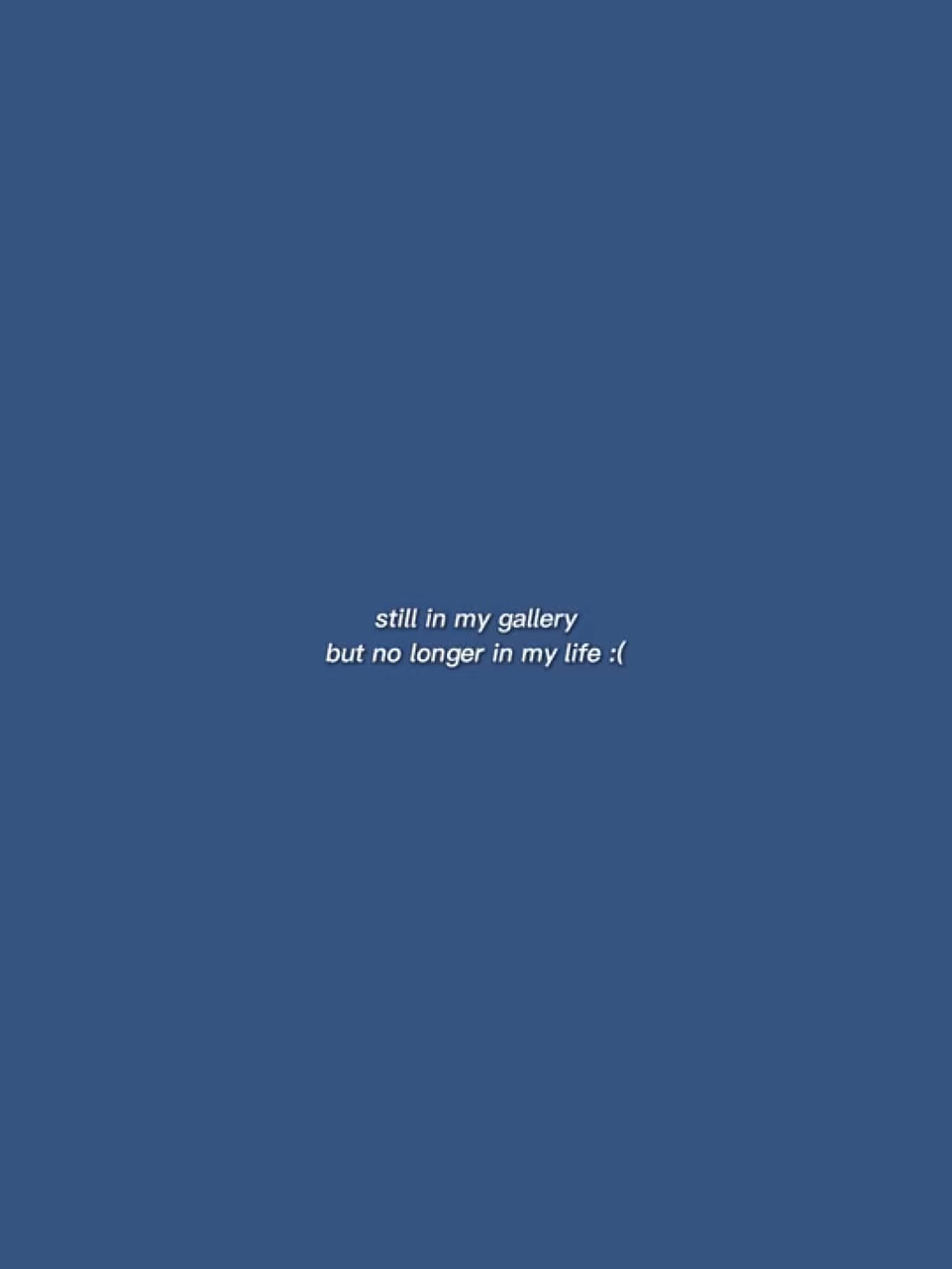 no longer in my life