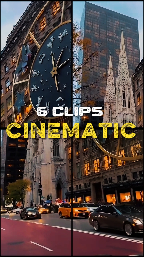 6 clips cinematic 