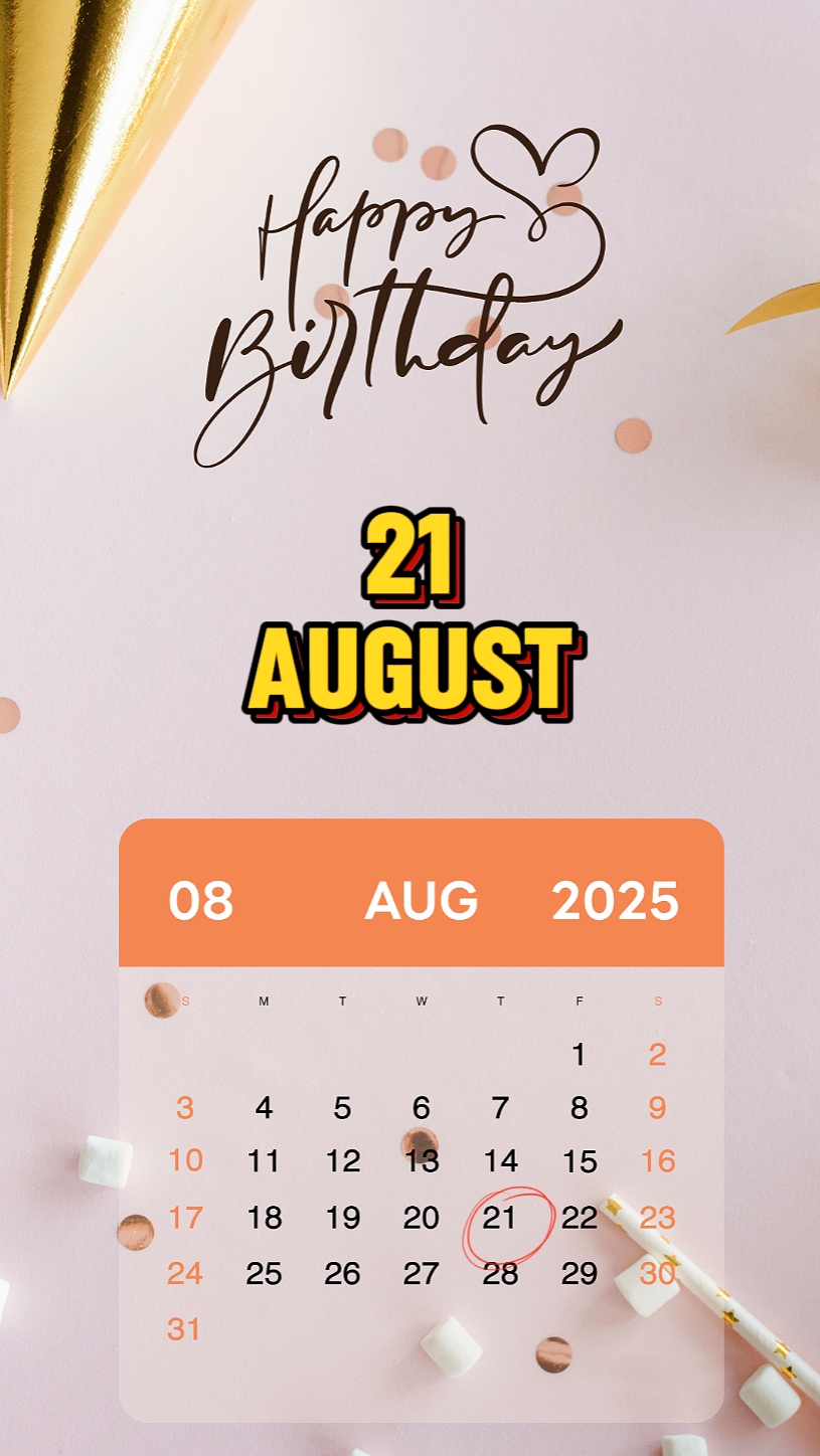 Cumpleaños 21 de agosto
