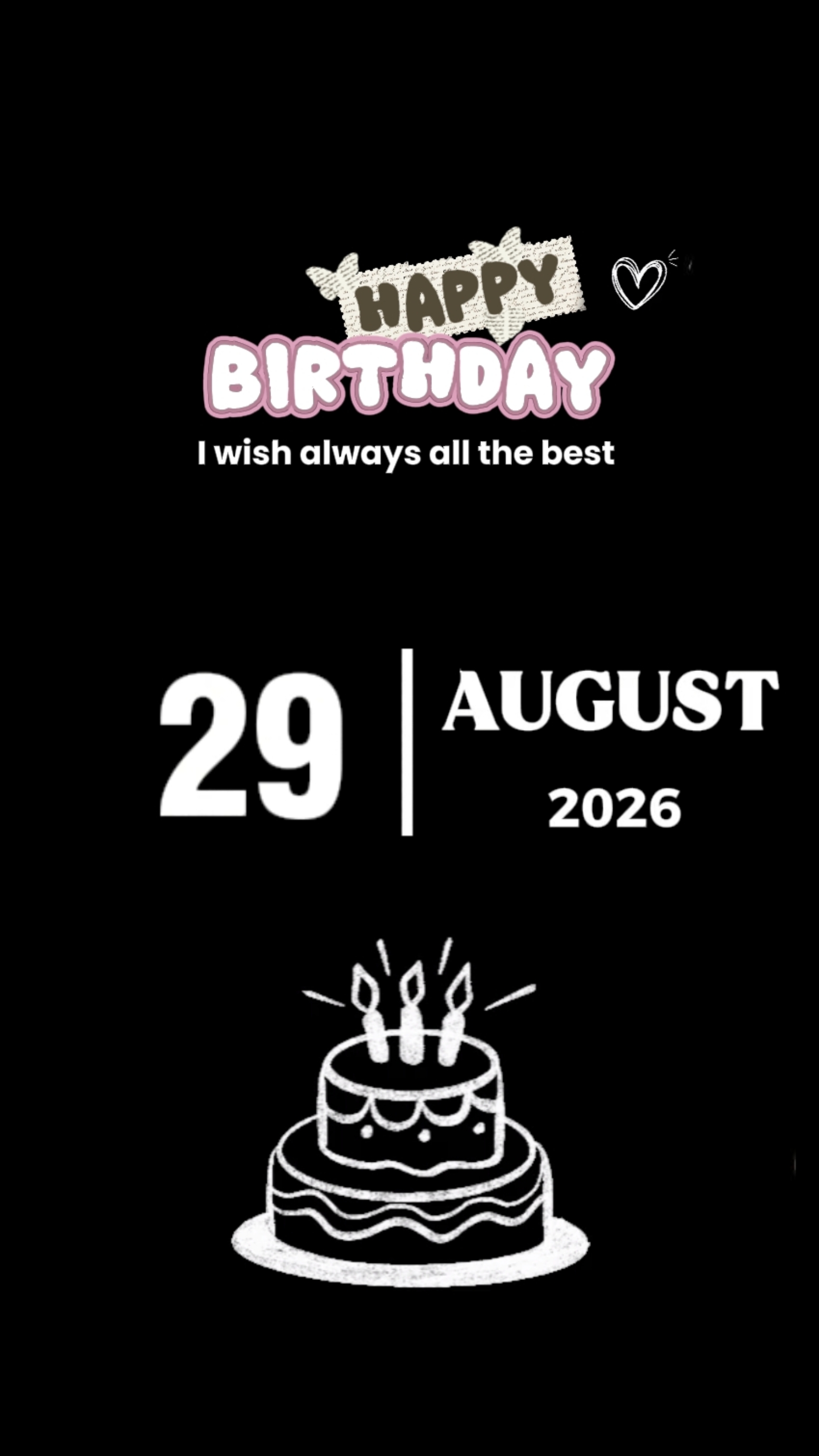 BIRTHDAY 29 AUGUST 