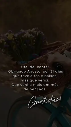 Gratidão Agosto