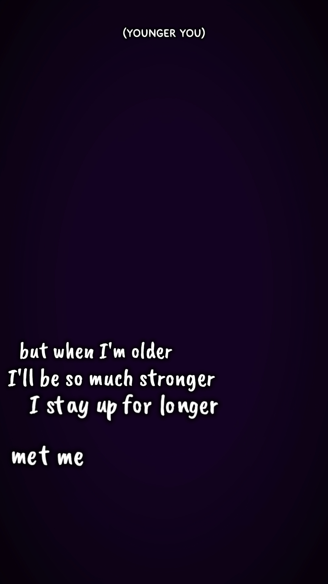 I'm older