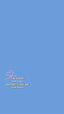 T'as touché mon cœur
