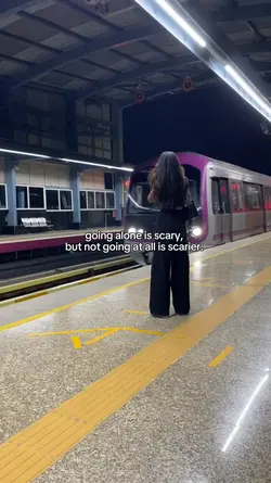 going alone is scary