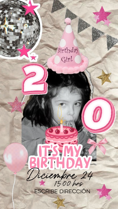 Tarjeta cumple✨💕💖