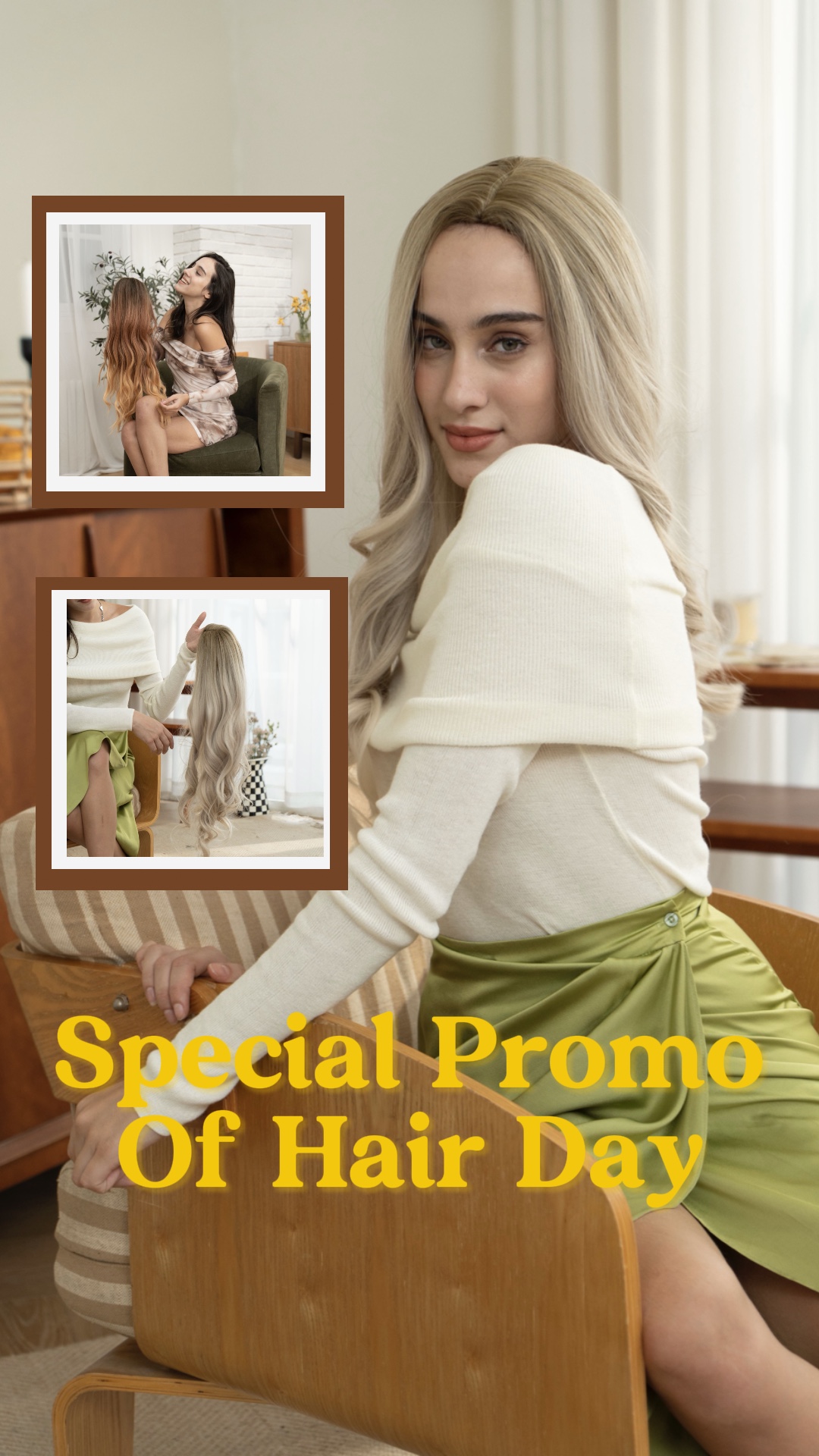 Personal Service Wig Sales Promotion For Minimalist Style 