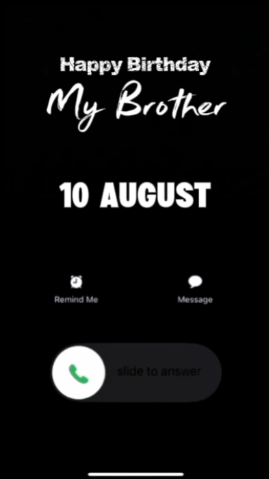 HBD Brother 10 Augus