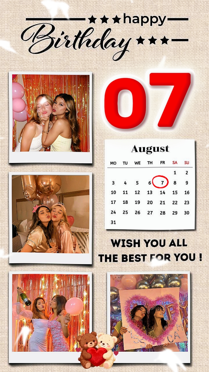 HBD 07 August 2026