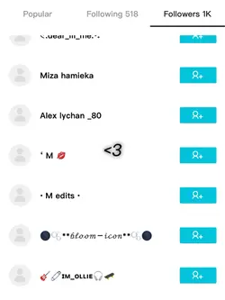 MY FOLLOWERS!