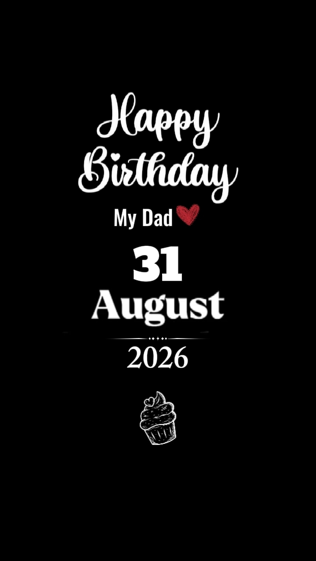 PAI DE ANIVERSÁRIO 31 DE AGOSTO