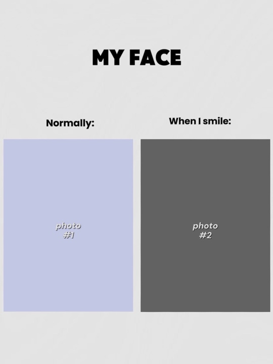 My face