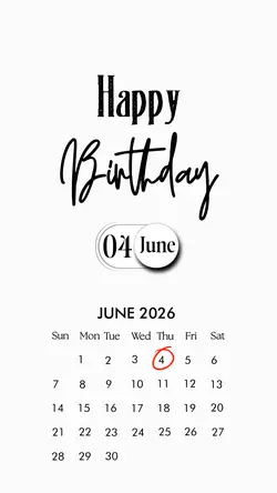 BIRTHDAY 04 JUNE