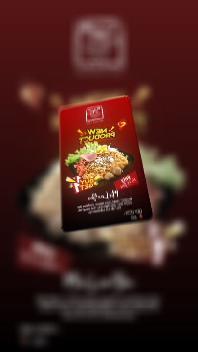 Cartel de promoción de comida