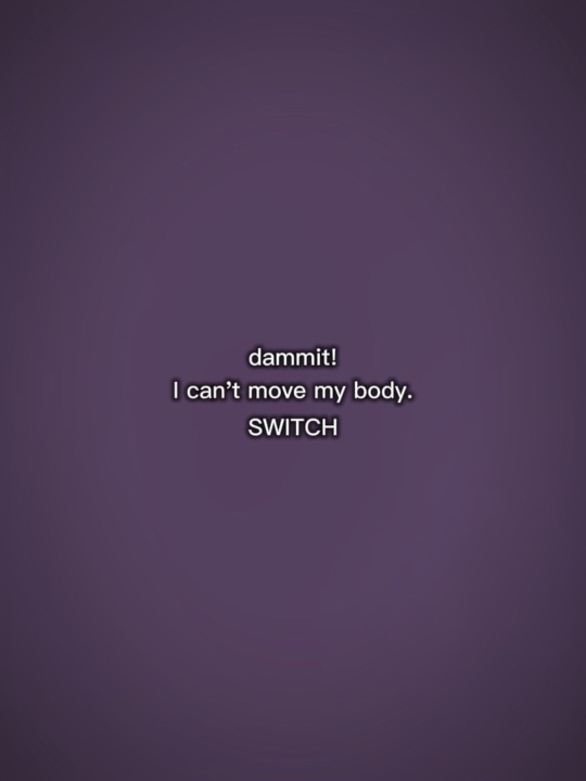 I can't move my body