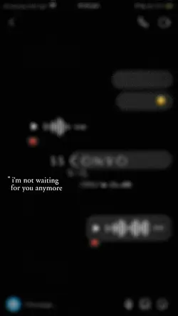 I'm not waiting