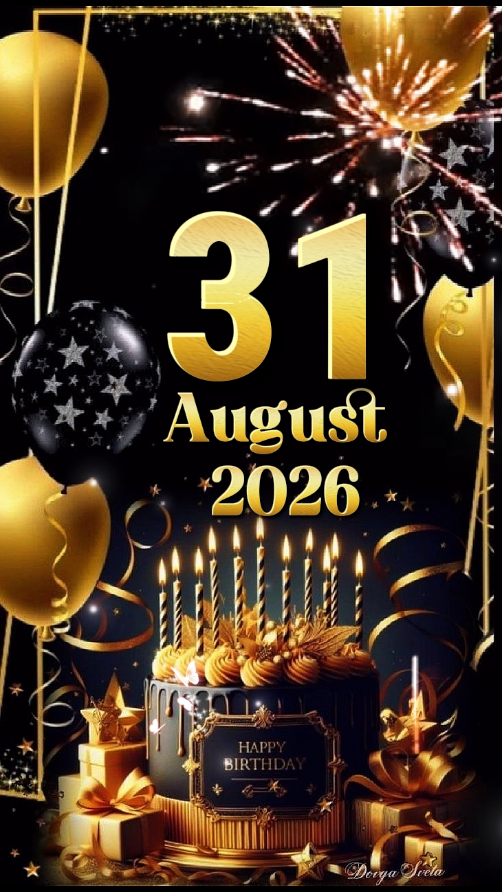 HBD 31 August 2026