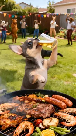 Haustier-BBQ-Party