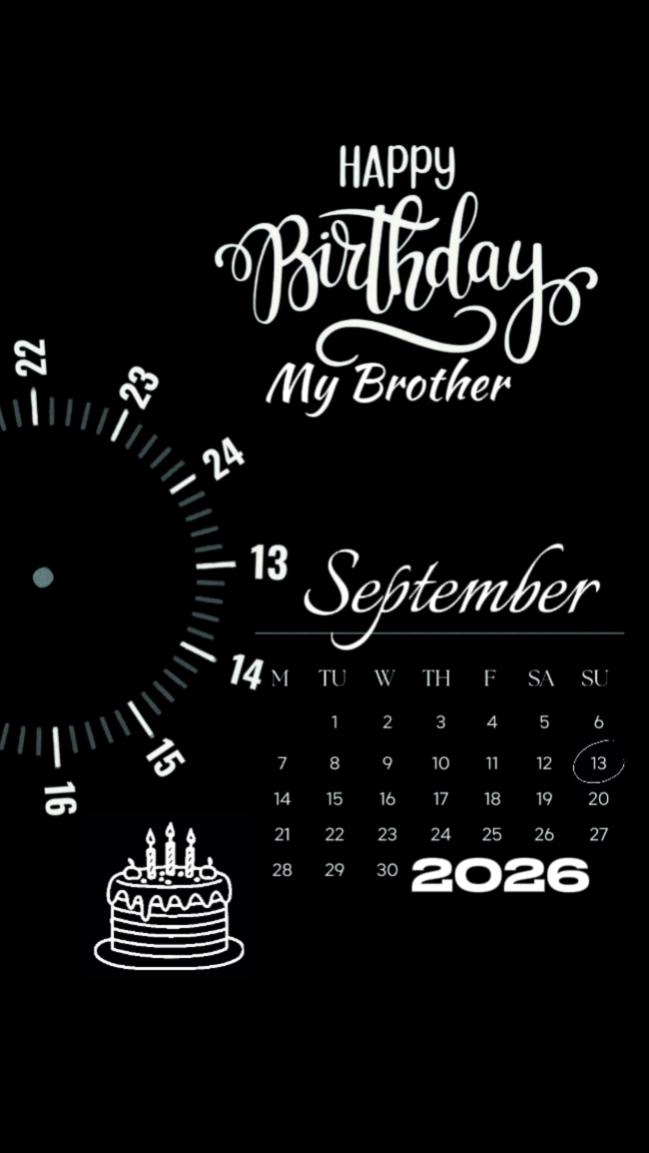 Hbd my broher 13 sep